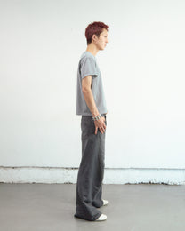 GLITTER TWILL 3D TWISTED WIDE LEG 5P PANTS