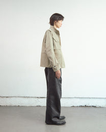GLITTER TWILL 3D TWISTED WIDE LEG 5P PANTS