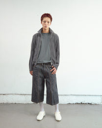 VELOUR ZIP UP TRACK TOP