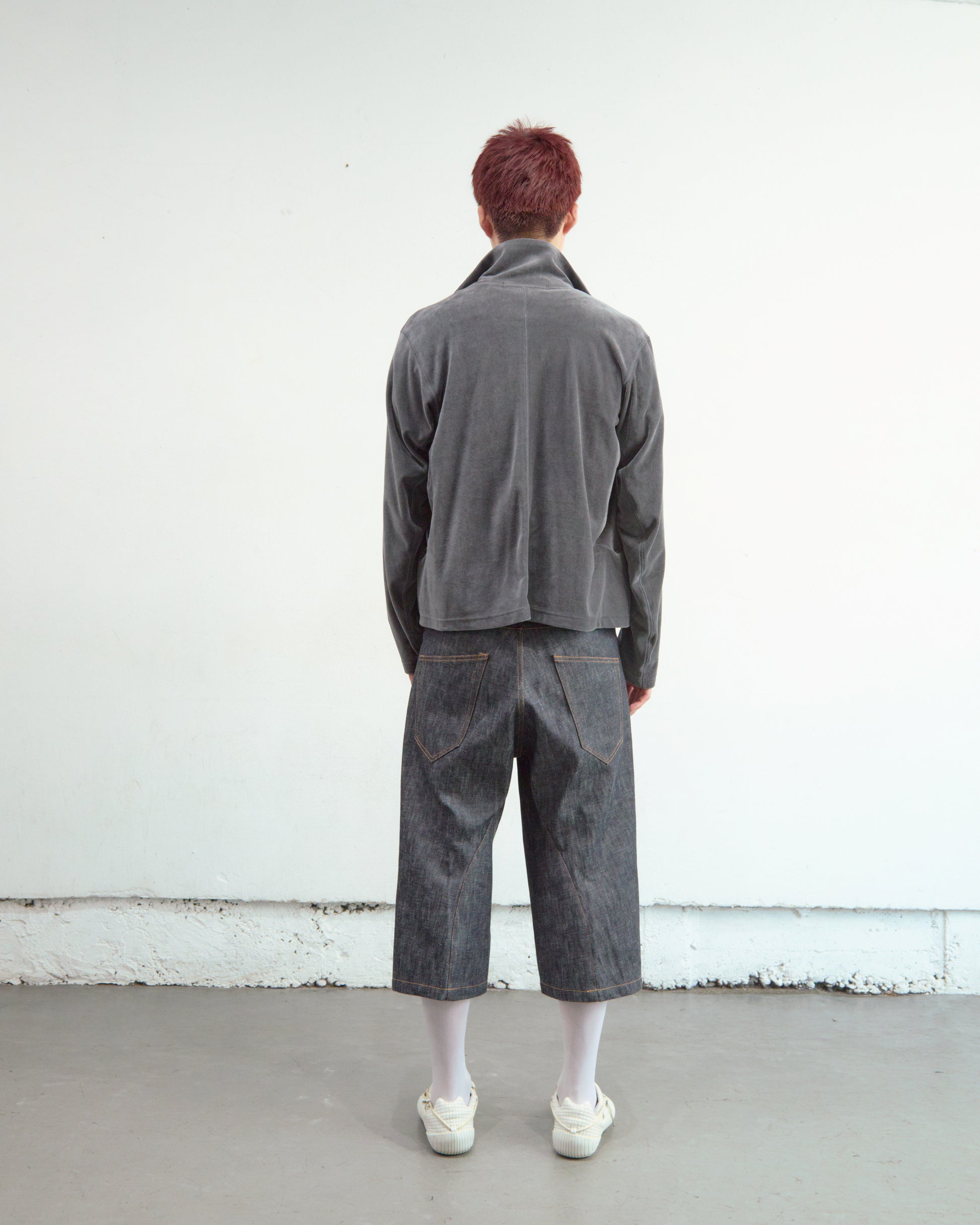 VELOUR ZIP UP TRACK TOP