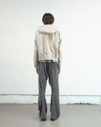 PANELED ZIP UP HOODIE