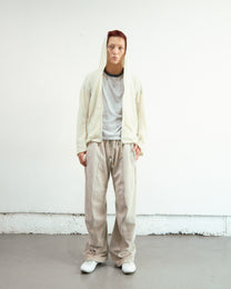 SEMI SHEER FULL ZIP UP HOODIE