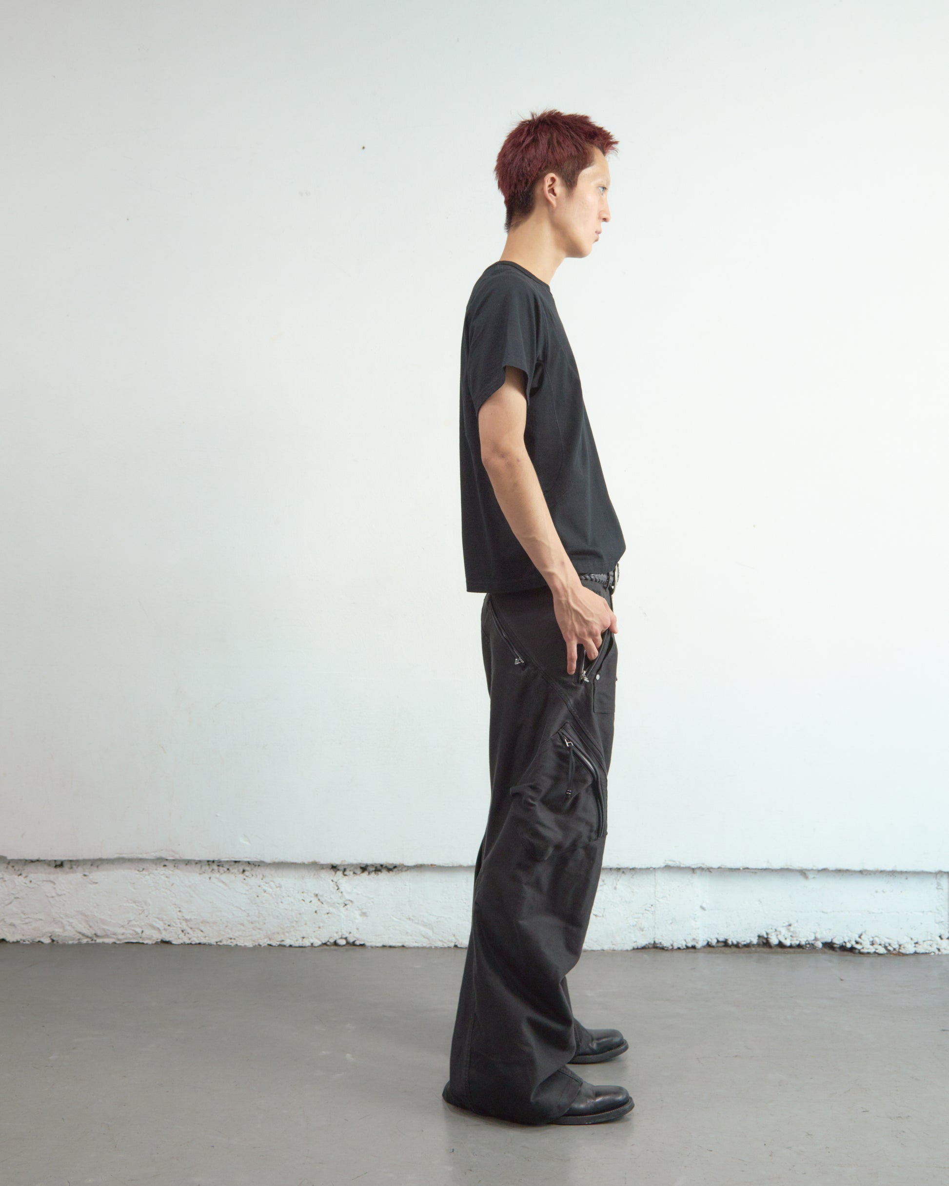 PANELLED HALF SLEEVE T-SHIRT