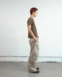 PANELLED V-NECK HALF SLEEVE T-SHIRT