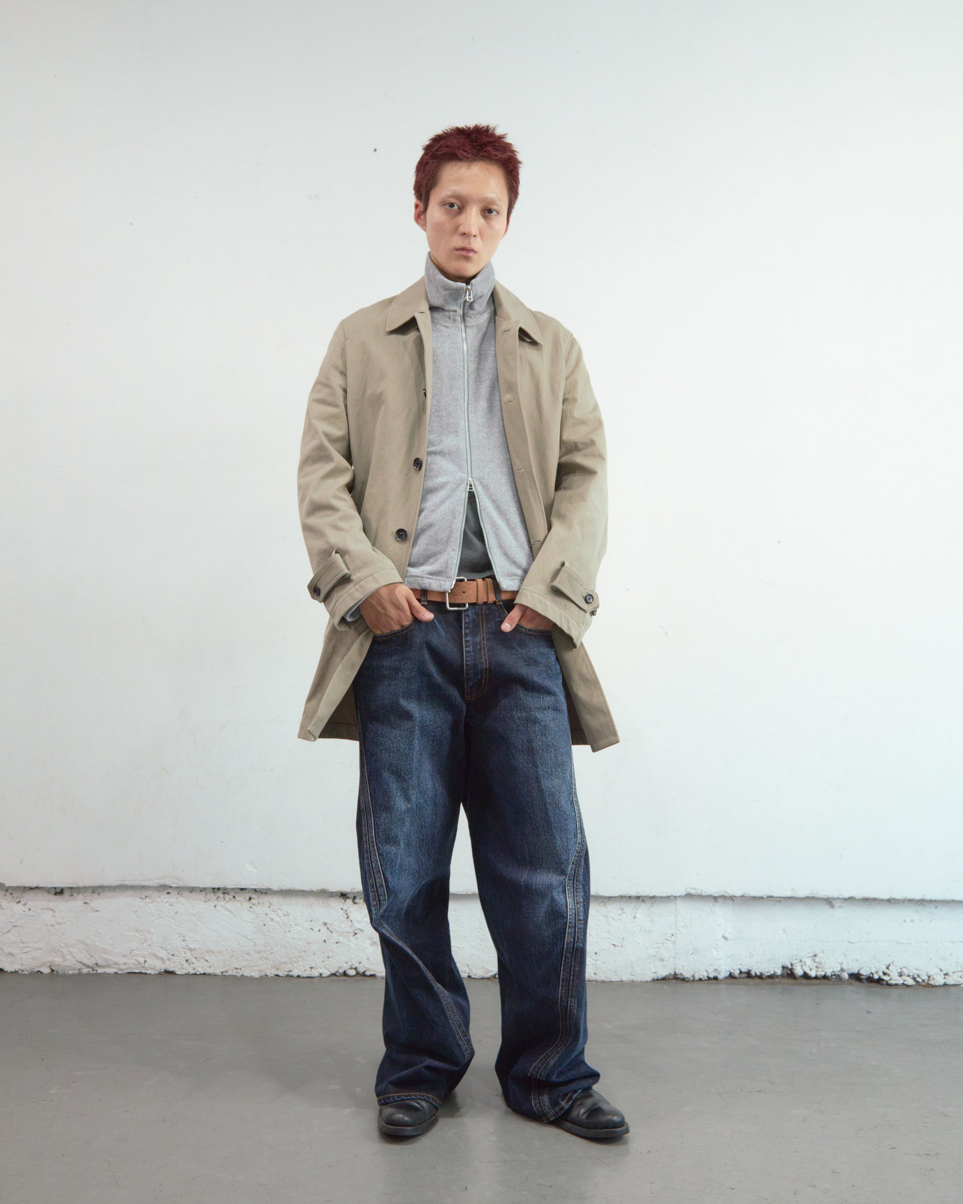 3D TWISTED WIDE LEG JEANS
