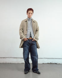 3D TWISTED WIDE LEG JEANS
