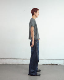 3D TWISTED WIDE LEG JEANS