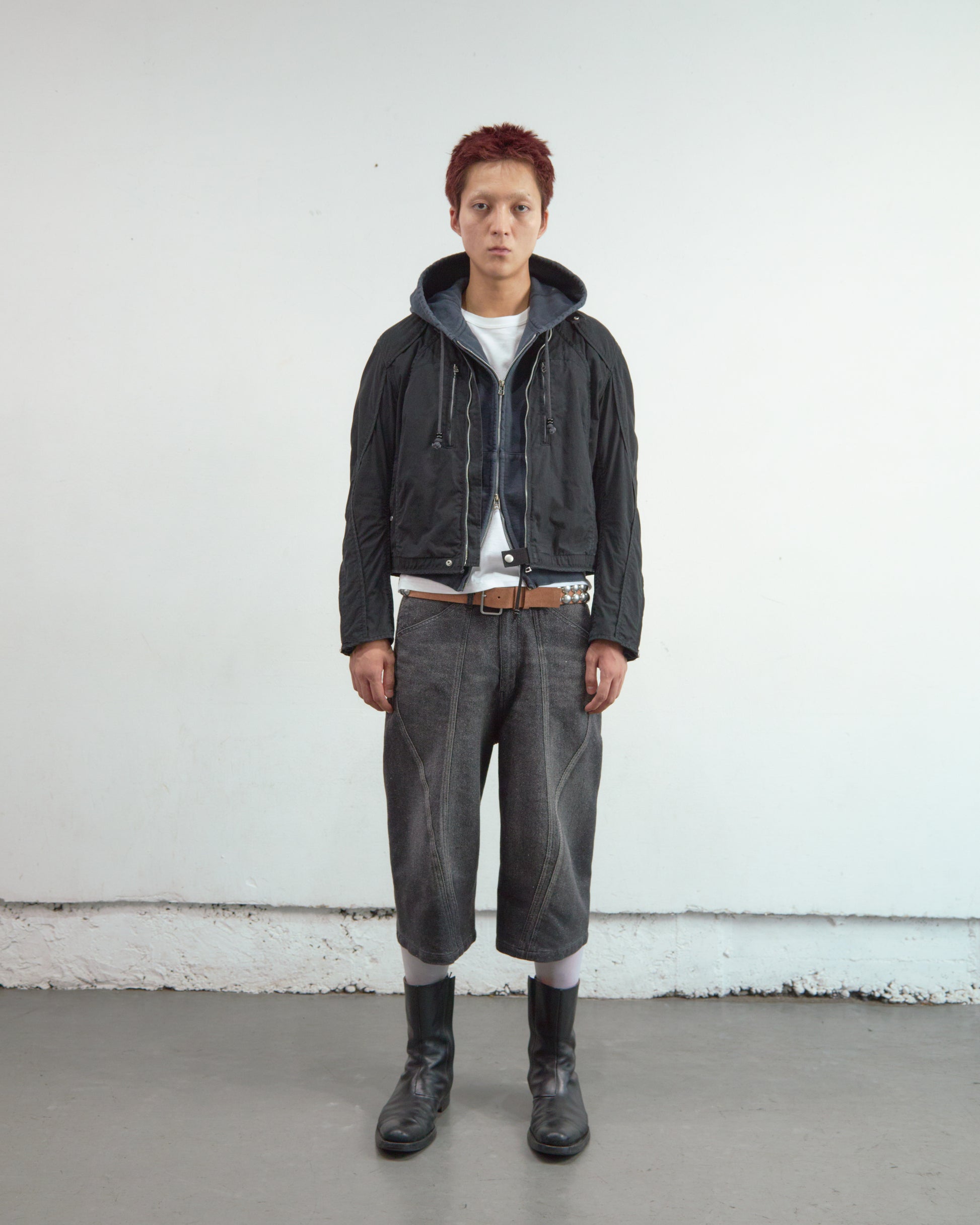 PANELLED MOTOR CYCLE JACKET