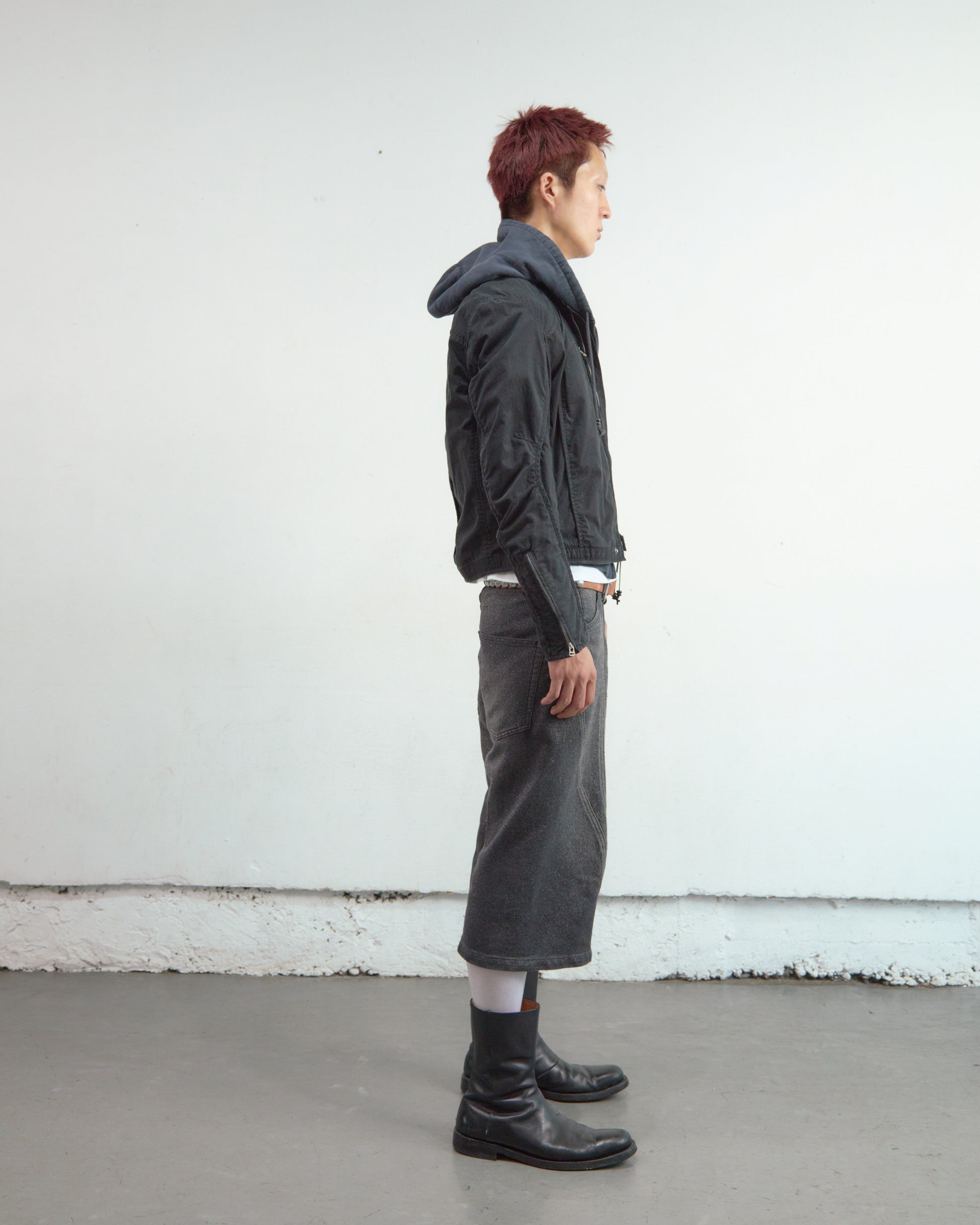 PANELLED MOTOR CYCLE JACKET