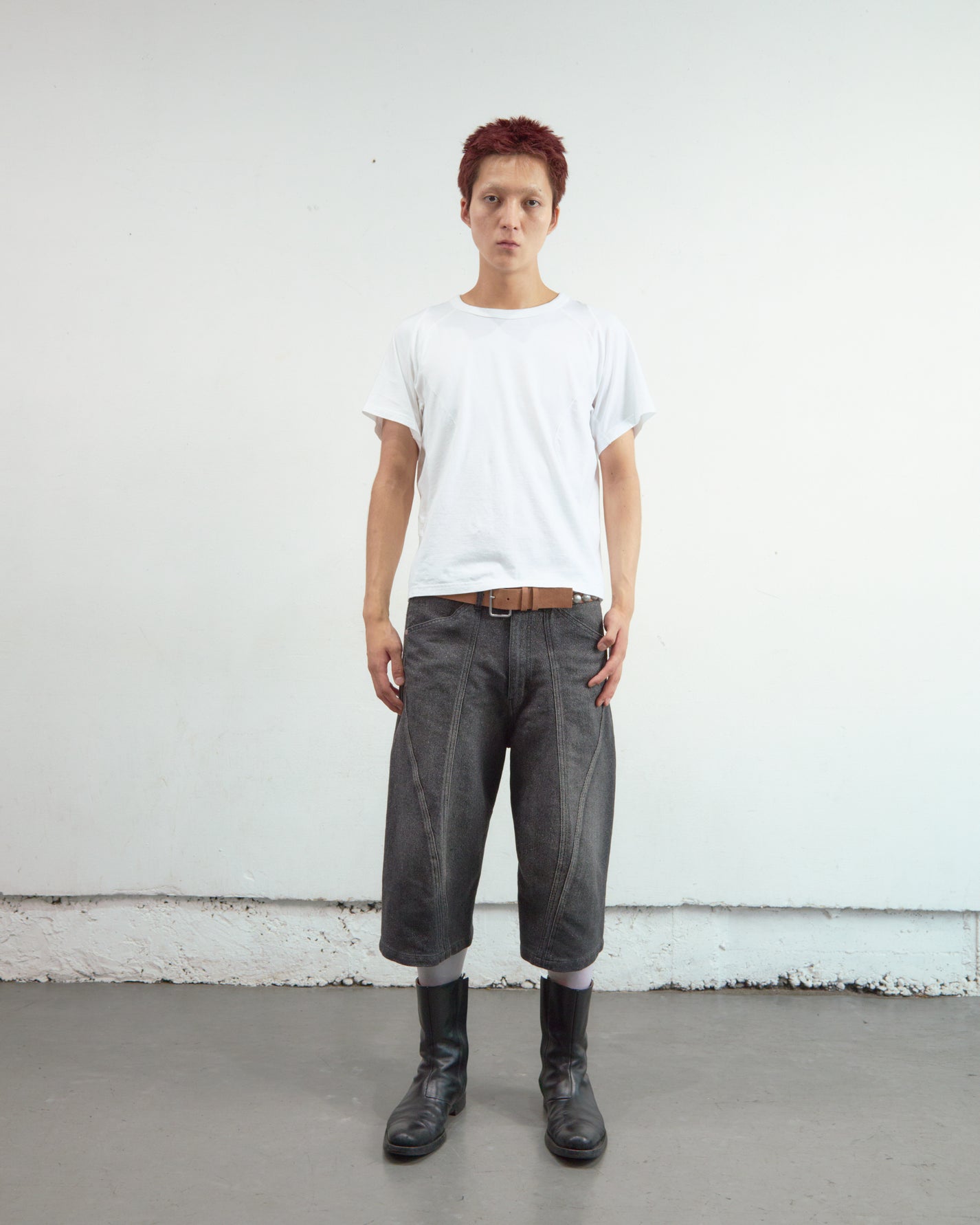 PANELLED HALF SLEEVE T-SHIRT