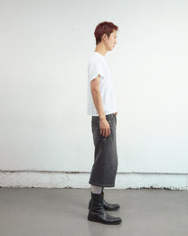GLITTER TWILL 3D TWISTED JORTS
