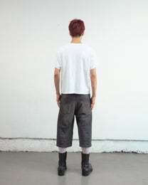 GLITTER TWILL 3D TWISTED JORTS