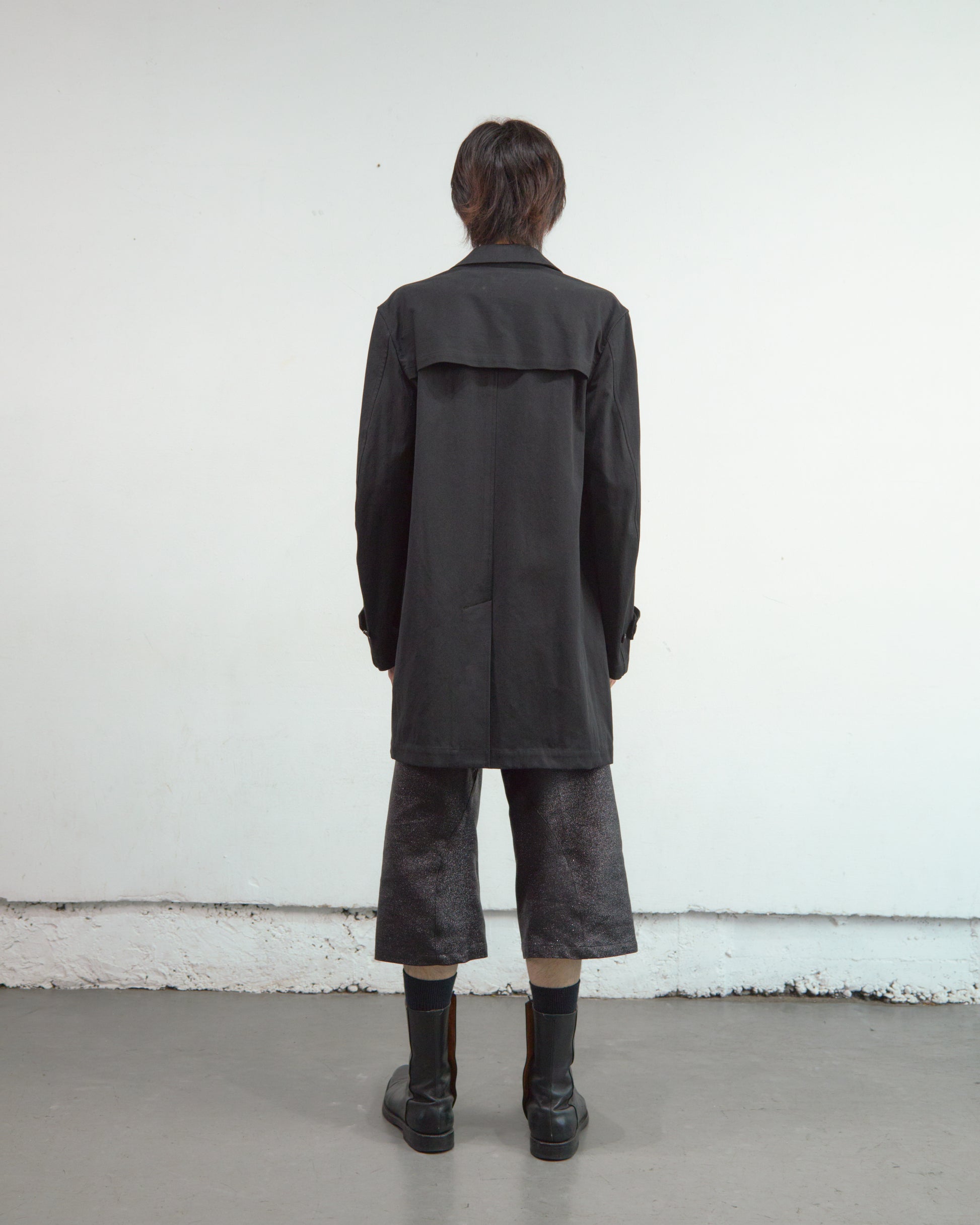 GLITTER TWILL 3D TWISTED JORTS