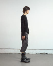 GLITTER TWILL 3D TWISTED JORTS