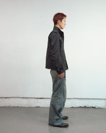 3D TWISTED WIDE LEG JEANS