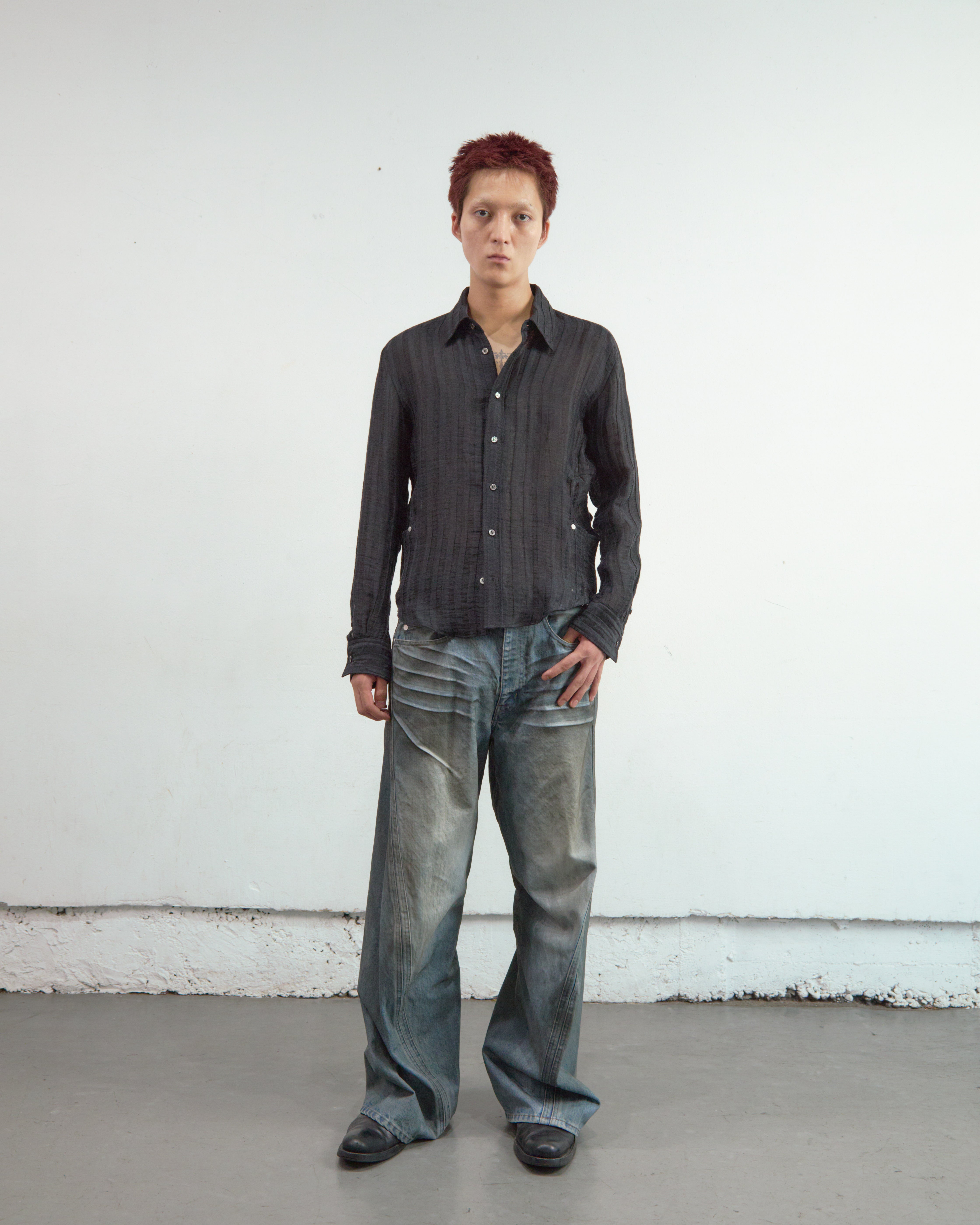 SEMI SHEER LONG SLEEVE SHIRT – NVRFRGT