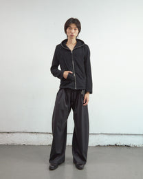 2TUCKED CURVED LEG TROUSERS