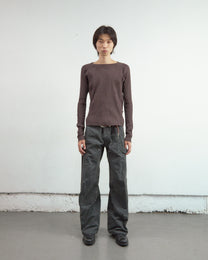 CURVED LEG DOUBLE KNEE WORK PANTS