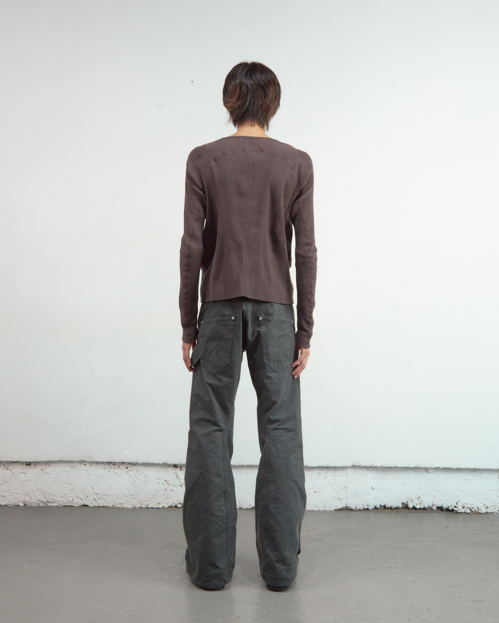 CURVED LEG DOUBLE KNEE WORK PANTS