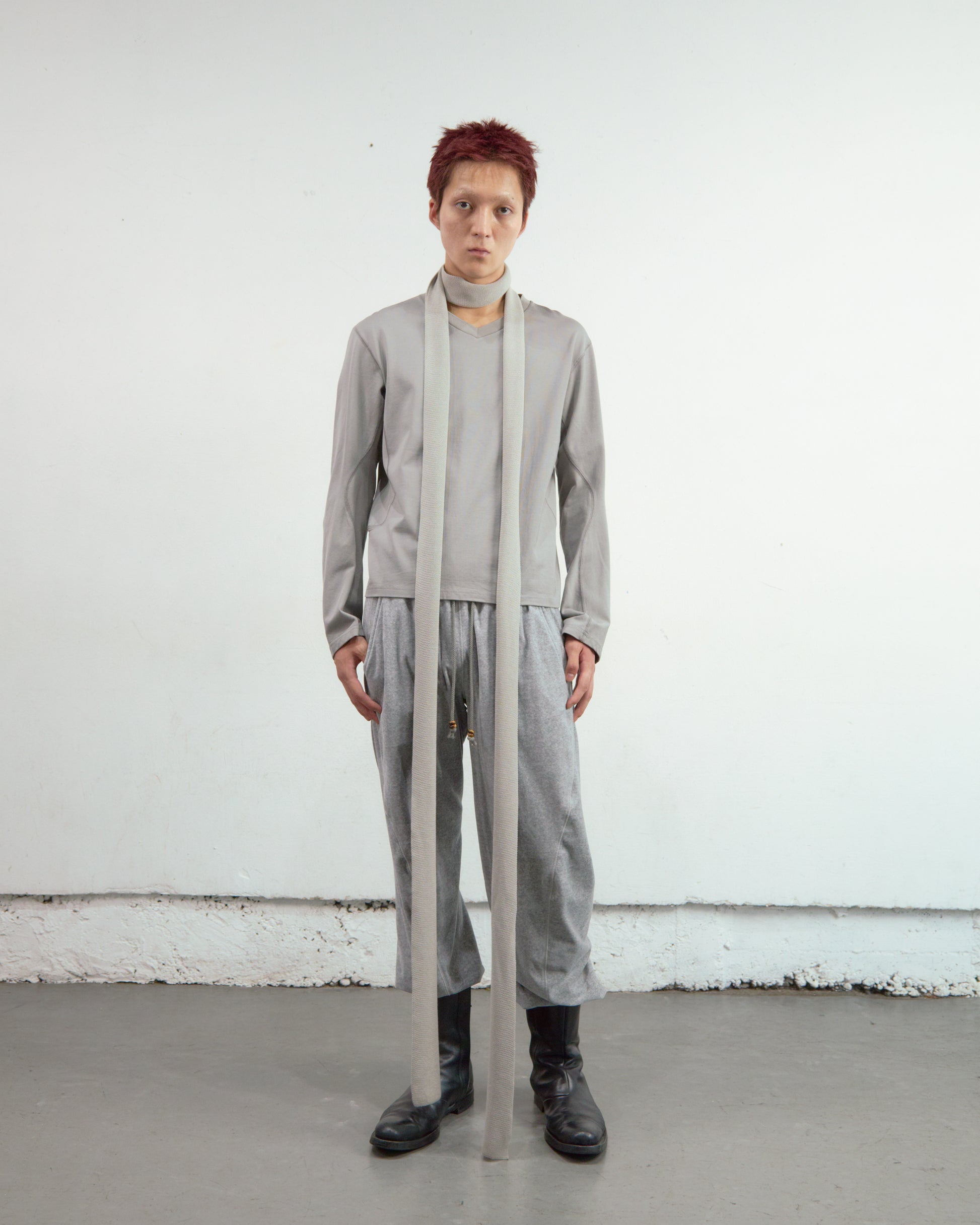 VELOUR 3D TWISTED LOUNGE PANTS