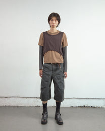 PANELLED MULTI LAYERD T-SHIRT