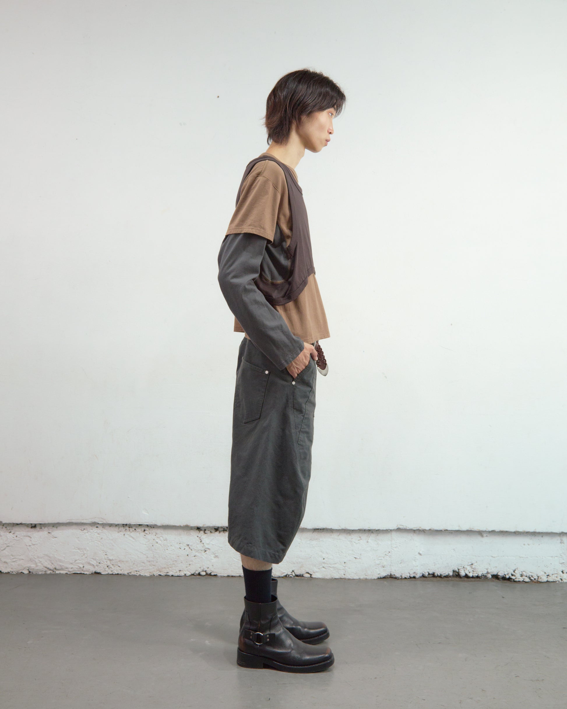 PANELLED MULTI LAYERD T-SHIRT