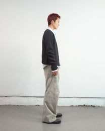 3D TWISTED WIDE LEG JEANS