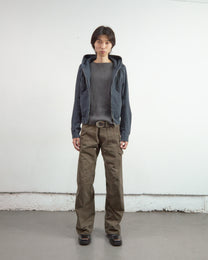 PANELED ZIP UP HOODIE