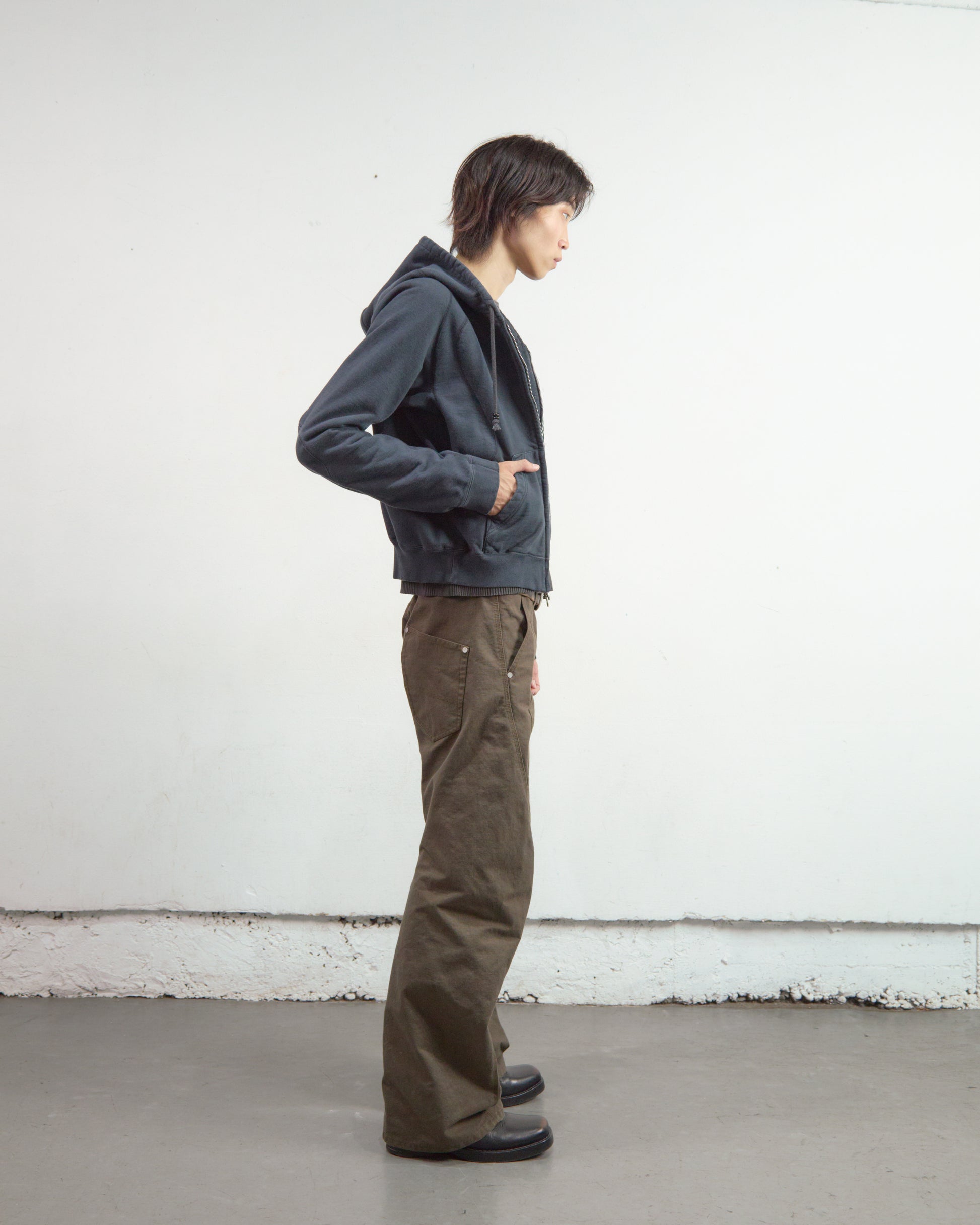 CURVED LEG DOUBLE KNEE WORK PANTS