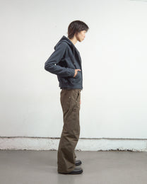 PANELED ZIP UP HOODIE