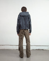 PANELED ZIP UP HOODIE