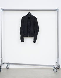PANELED ZIP UP SWEAT SHIRT