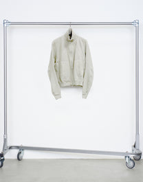 PANELED ZIP UP SWEAT SHIRT