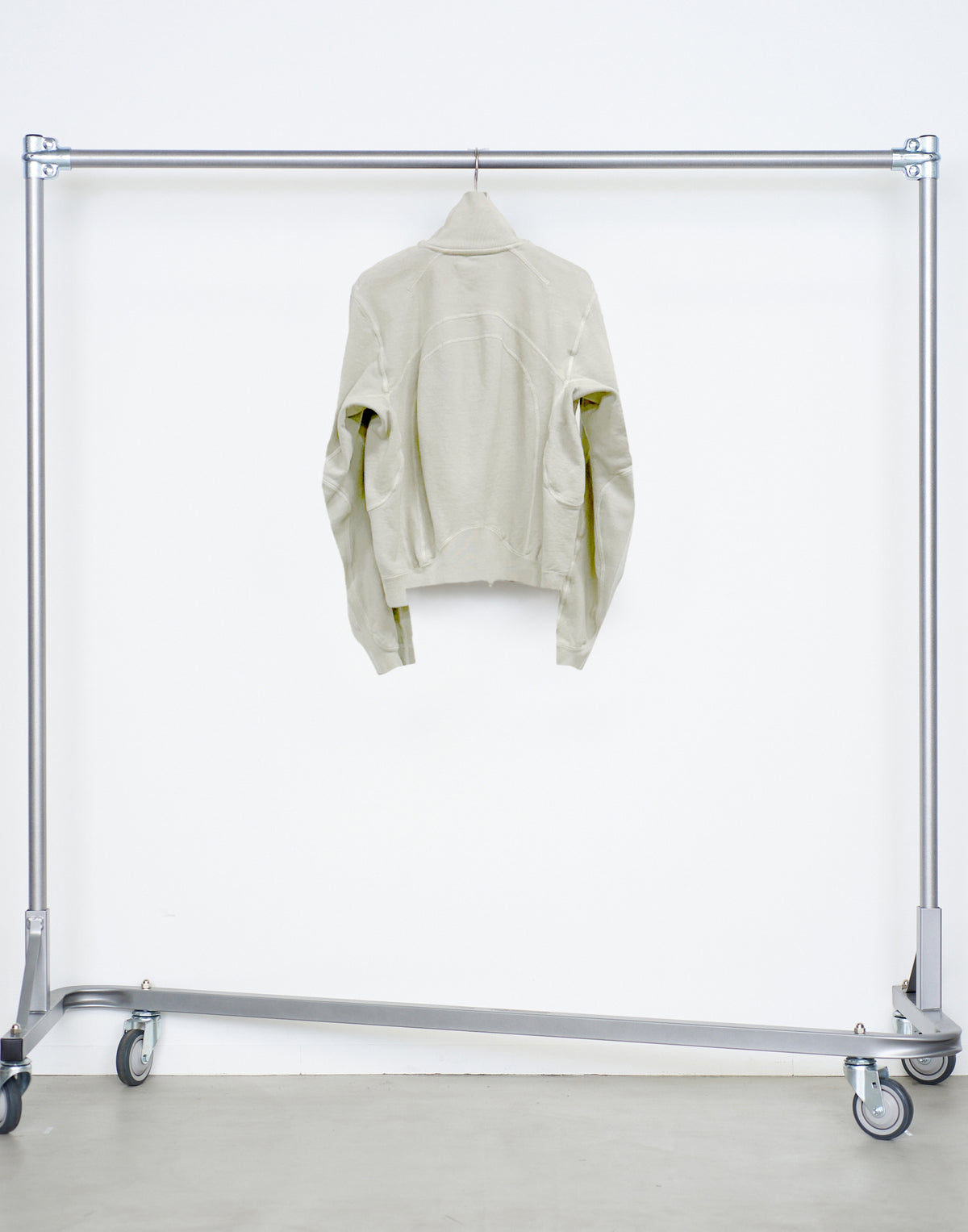 PANELED ZIP UP SWEAT SHIRT