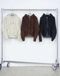 PANELED ZIP UP HOODIE