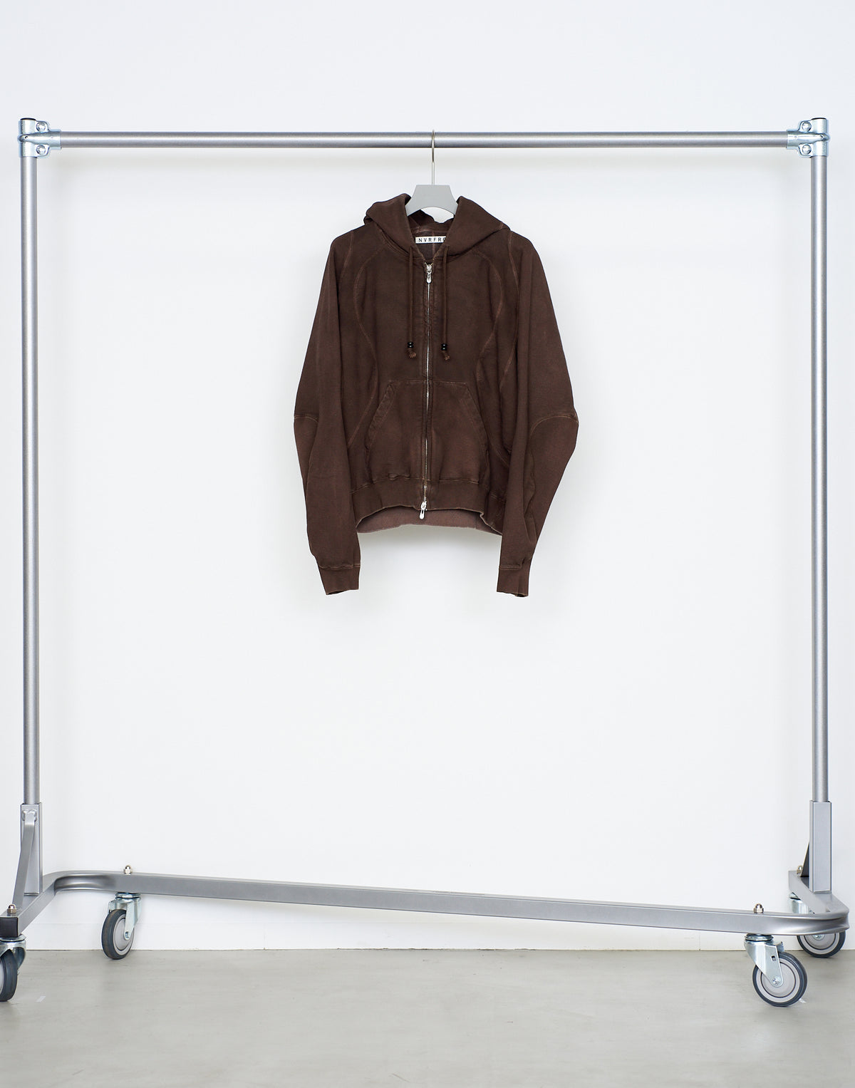 PANELED ZIP UP HOODIE
