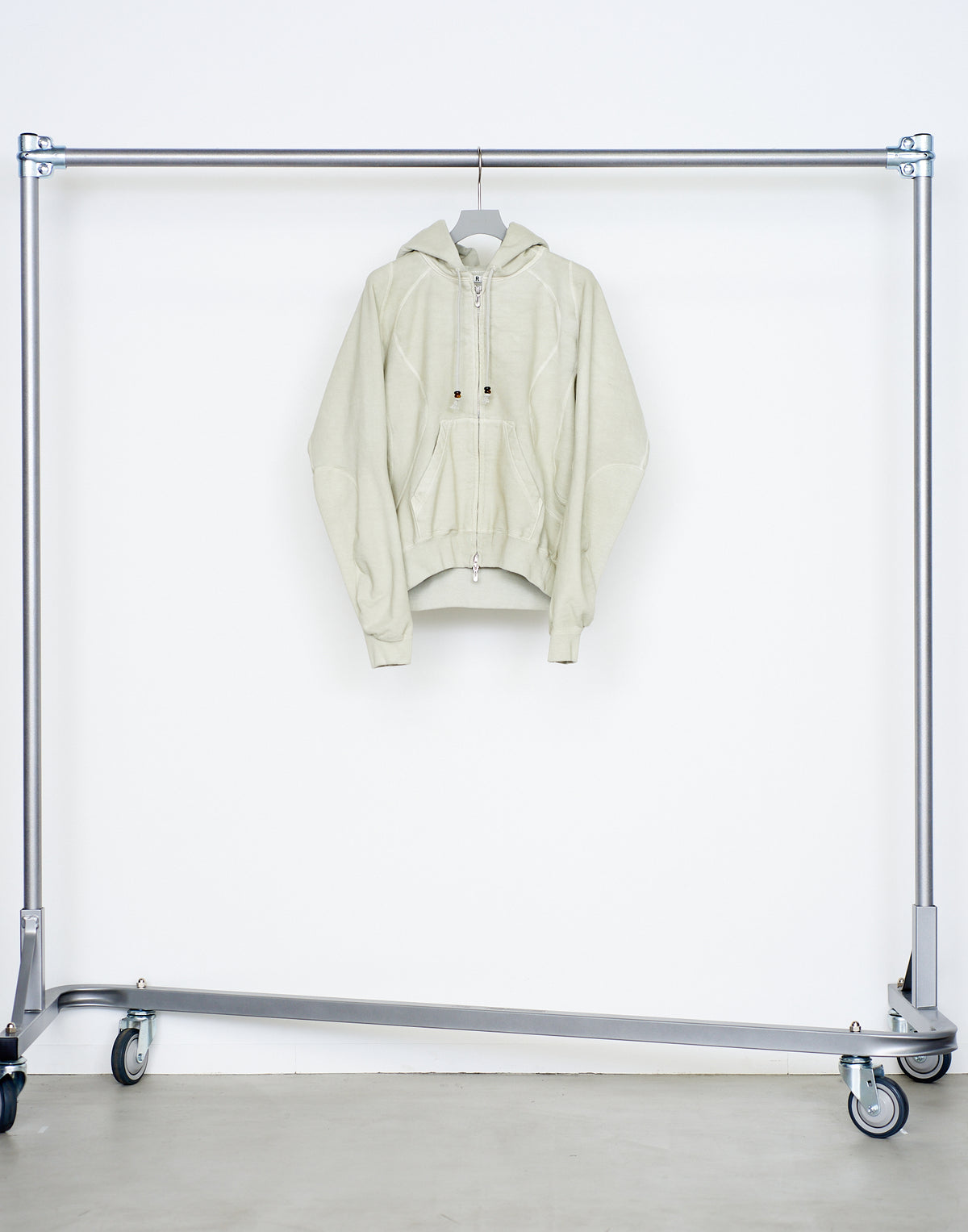 PANELED ZIP UP HOODIE