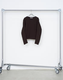 PANELED LONG SLEEVE V-NECK T-SHIRT