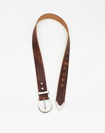 4C DISTRESSED LEATHER BELT