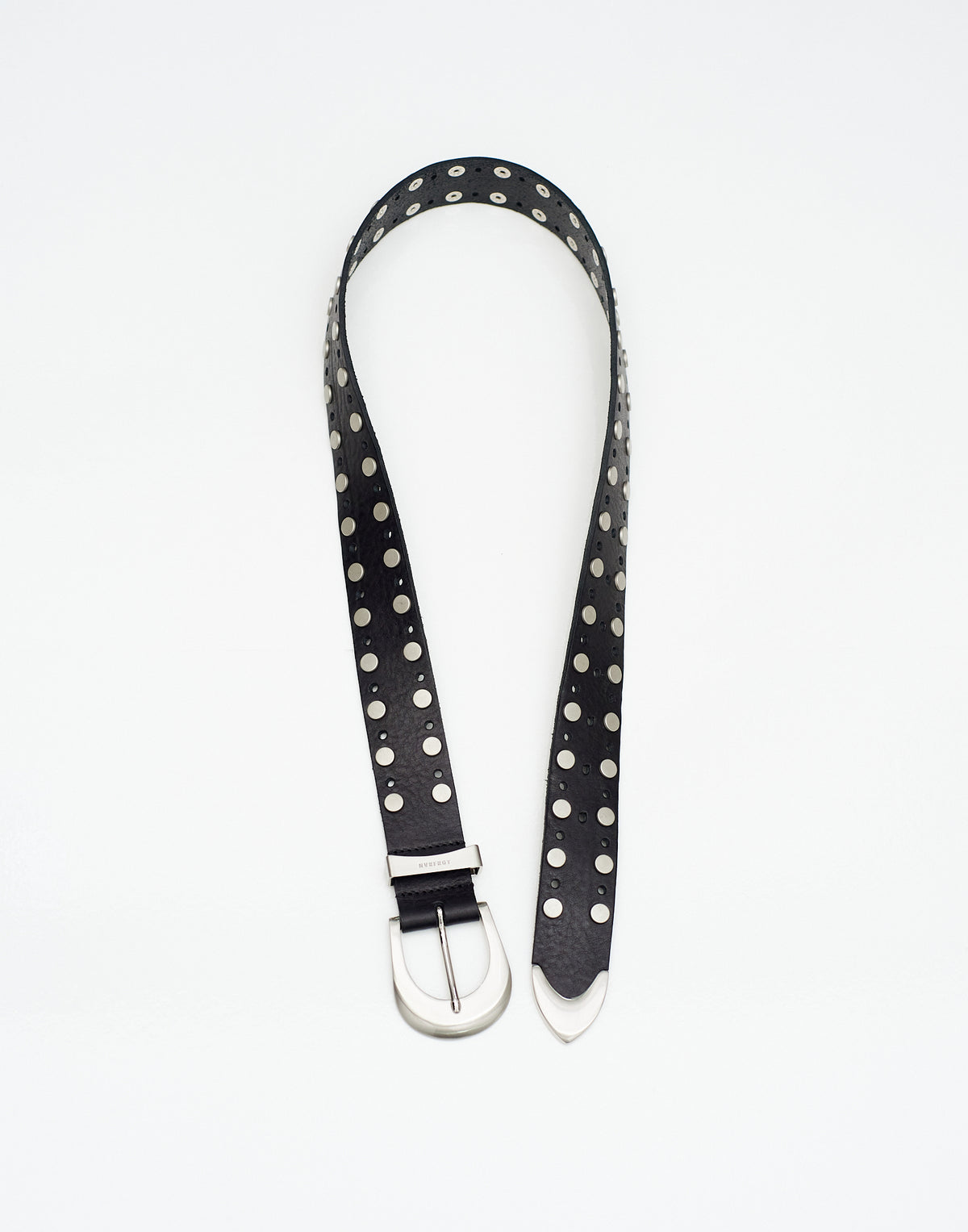 4c STUDDED LEATHER BELT