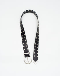 4c STUDDED LEATHER BELT