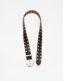 4c STUDDED LEATHER BELT