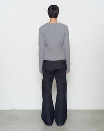 FITTED RIBBED TOP