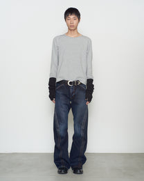 PANNELD LONG SLEEVE T-SHIRT