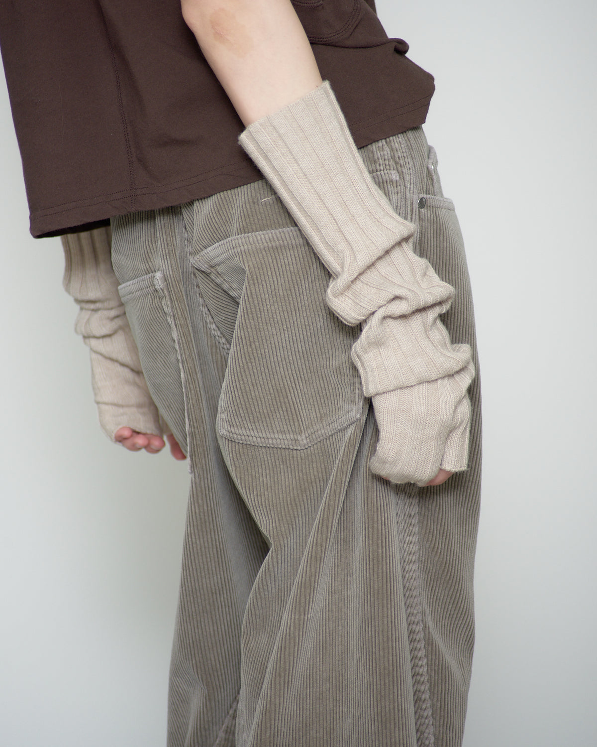 RIBBED ARM WARMER