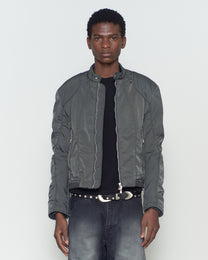 PANELLED PADDED MOTO JACKET