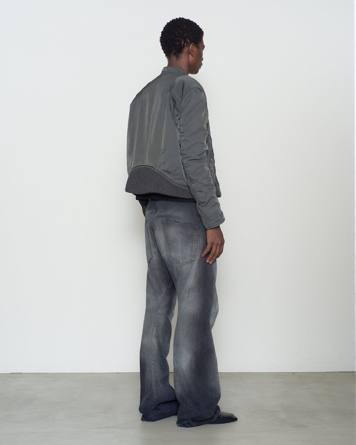 PANELLED PADDED MOTO JACKET