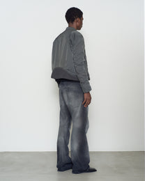 PANELLED PADDED MOTO JACKET