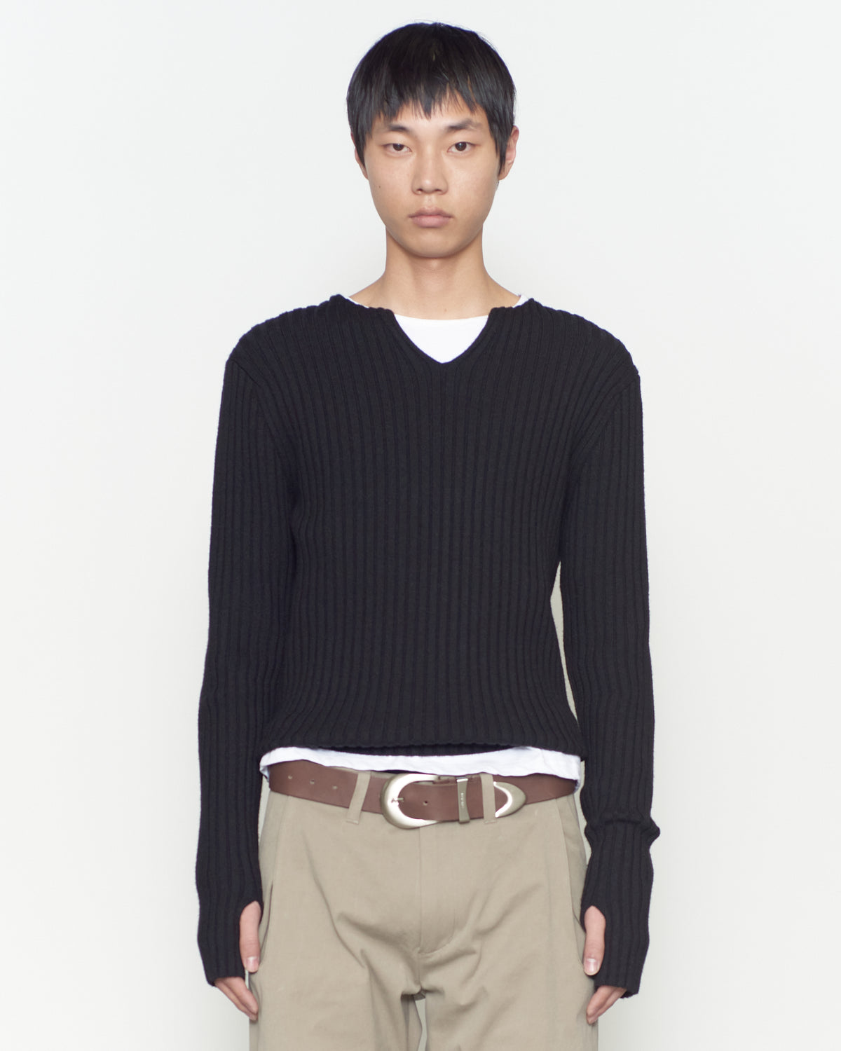 FITTED RIBBED TOP