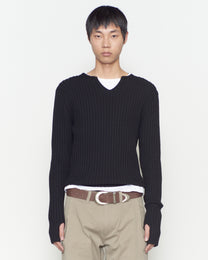 FITTED RIBBED TOP